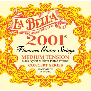 La Bella - 2001 FLA-MED, Cordes guitare classique Flamenco Medium Tension