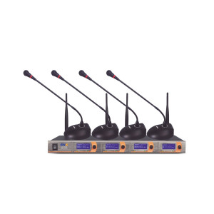 BNK - BK6666, System  de 4 Microphone de conférence Sans Fil