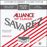 Savarez - 540R, Cordes Guitare Classique - Rouge Tirant Normal