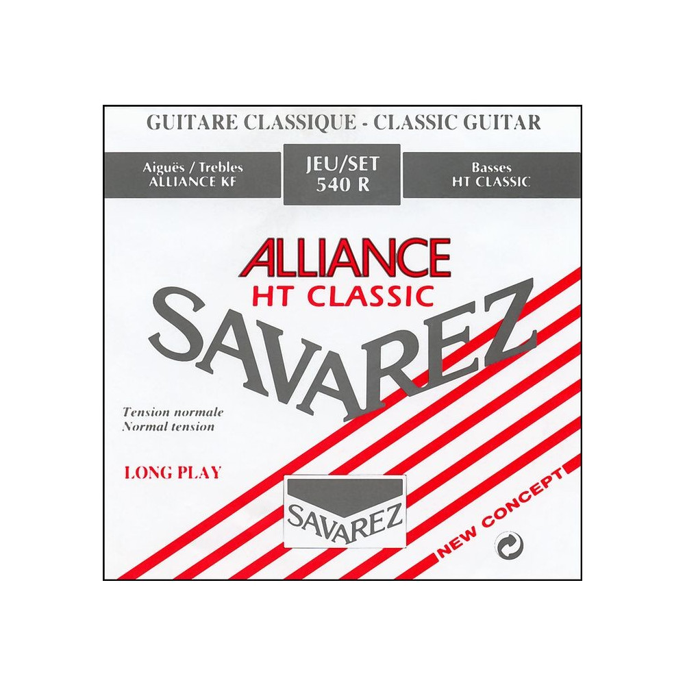 Savarez - 540R, Cordes Guitare Classique - Rouge Tirant Normal