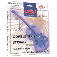 Alice - A1000, Jeu de 4 Cordes Contrebasse