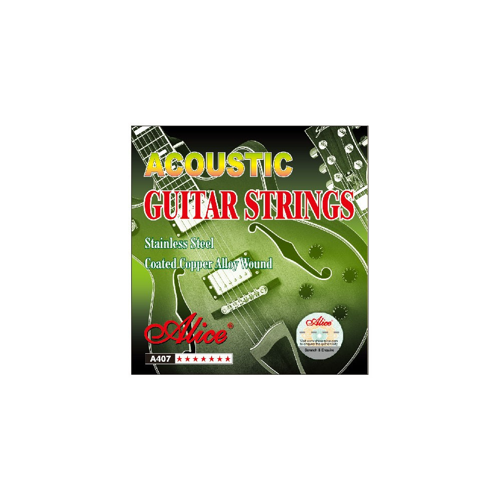 Alice - A407-SL, Cordes Guitare acoustique Super Light (011 - 052)