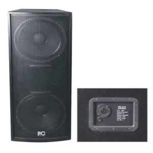 ITC - TS-215, 600W RMS / 4 Ohm 2 Way Passive Enclosure, 2x15 "