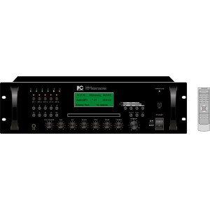 ITC - T-6635, Amplificateur mélangeur avec lecteur CD + MP3 + Tuner AM / FM,  5 zone 350W