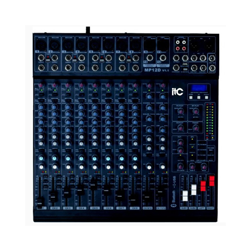 ITC - TS-12P , Mixer 12 canaux avec DSP