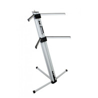 Alctron - KS100W, Support Double de Clavier en Aluminium