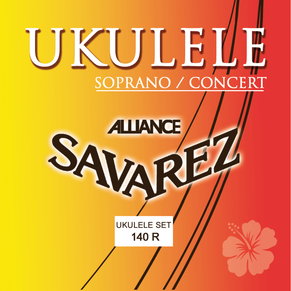 Savarez - 140R, Jeu de 4 cordes Soprano Concert pour ukulélé Savarez - 140R, Jeu de 4 cordes Soprano Concert pour ukulélé