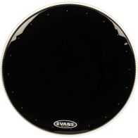 Evans -  BD20RA, Peau de timbre de résonance de gosse caisse EQ1 noire, 20"