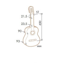 Almansa - 448, Guitare Flamenco Cypresse 4/4