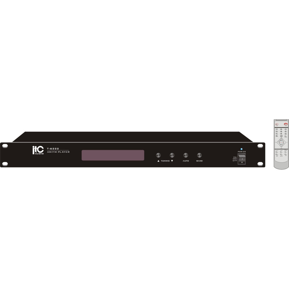 ITC - T-6222, 2RU AM / FM avec sortie stéréo RCA audio ITC - T-6222, 2RU AM / FM avec sortie stéréo RCA audio