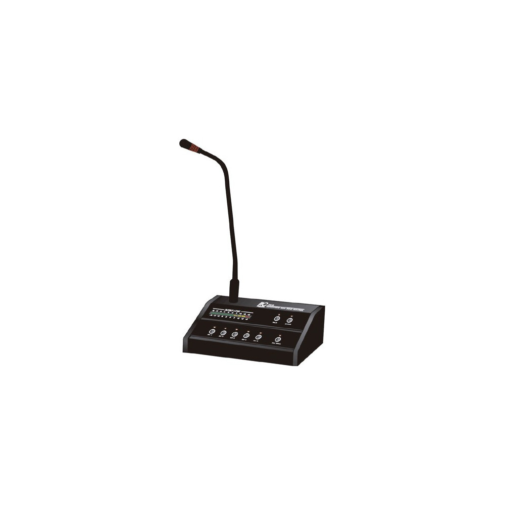 ITC - T-318, Console à distance de 5 zone, Avec Paging amplificateur mélangeur