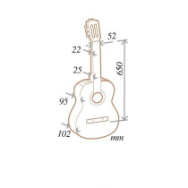 Almansa - 424 Ziricote, Guitare classique 4/4
