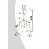 Almansa - 447 CW E2, Guitare Flamenco  Cypresse 4/4 Almansa - 447 CW E2, Guitare Flamenco  Cypresse 4/4