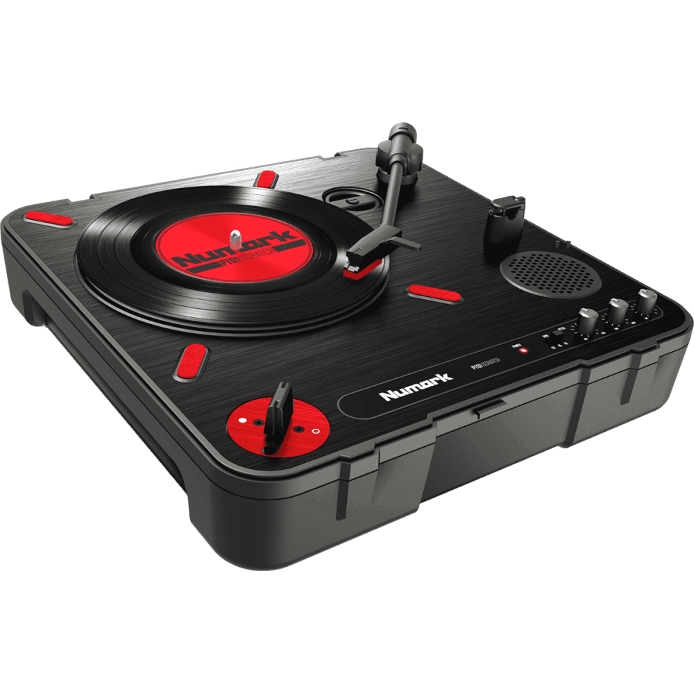 Numark - PT01 SCRATCH, Platine vinyle à entrainement courroie USB / HP / Piles / Switch Scratch Numark - PT01 SCRATCH, Platine vinyle à entrainement courroie USB / HP / Piles / Switch Scratch