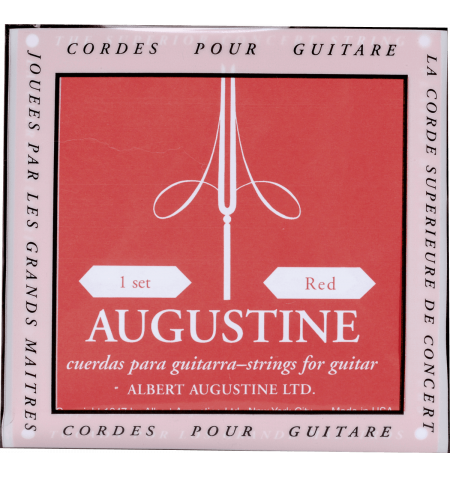 Classic Red Tension Normale - jeu de 6 cordes Cordes guitare classique nylon  Augustine