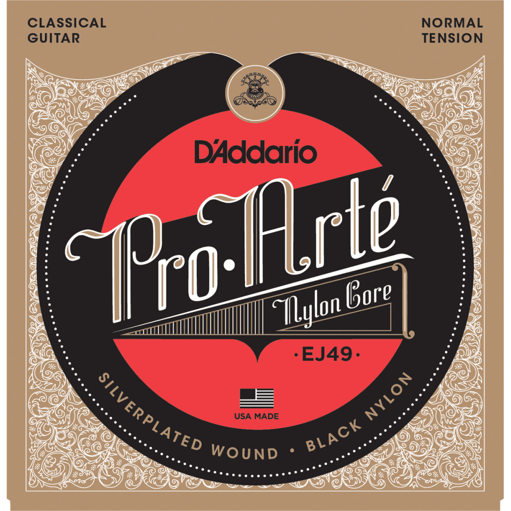 D'Addario - Pro-Arte EJ49, Cordes guitare classique Normal filet rond D'Addario - Pro-Arte EJ49, Cordes guitare classique Normal filet rond