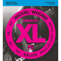 D'Addario - EXL170, 4 Strings Electric Bass Strings 45-100