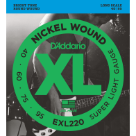 D'Addario - EXL220, 4 Strings Electric Bass Strings 40-95