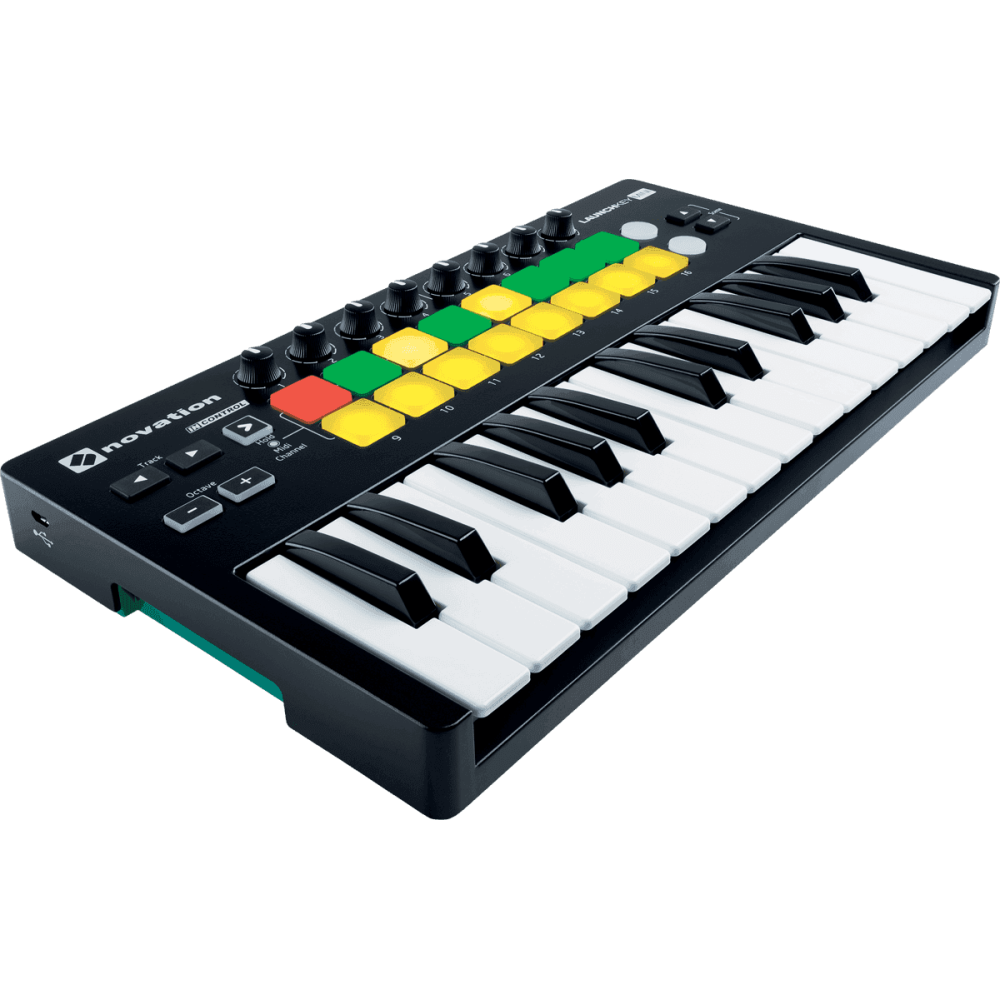 Novation - LAUNCHKEY MINI MK2, Clavier maître mini touches 25 notes 16 pads