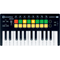 Novation - LAUNCHKEY MINI MK2, Clavier maître mini touches 25 notes 16 pads