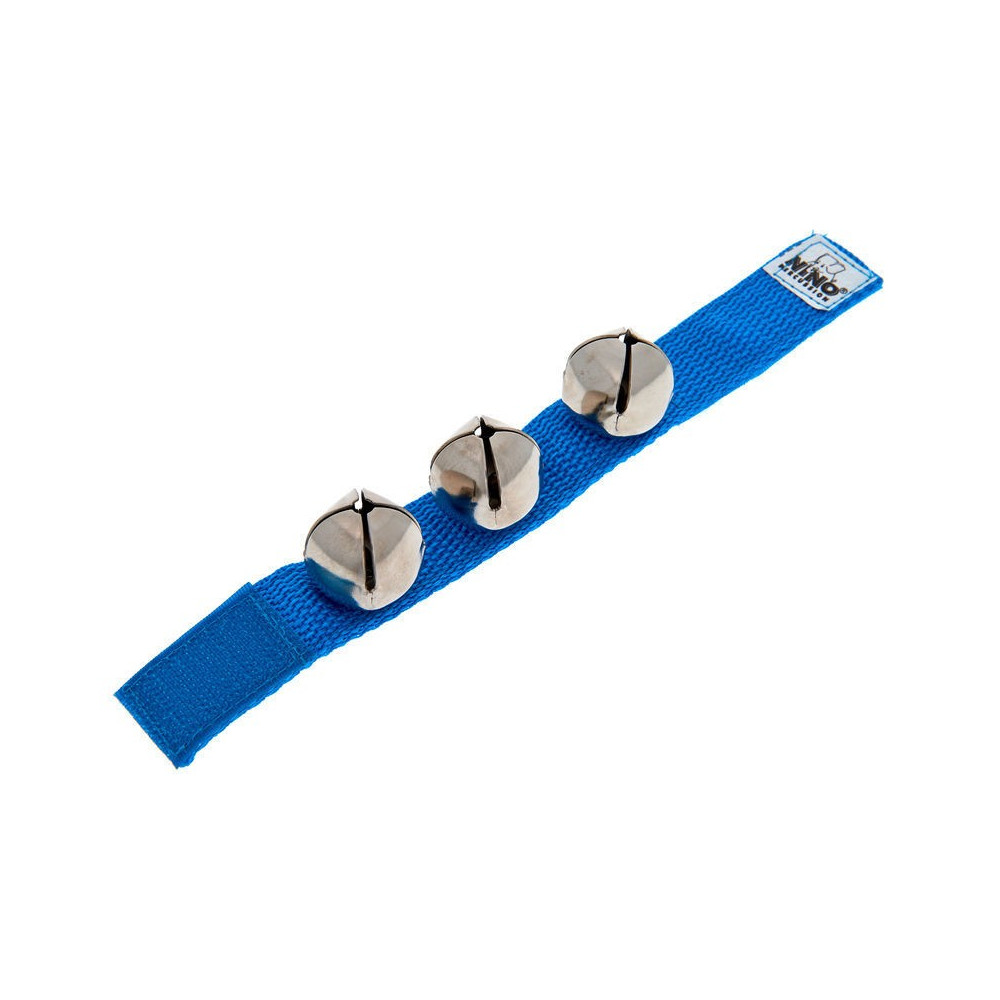 Meinl - NINO961-BL, Nino Bracelet de grelots Bleu Meinl - NINO961-BL, Nino Bracelet de grelots Bleu