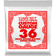Ernie Ball - 1136, Electrique/Acoustique Guitar String Nickel Wire 036