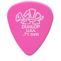 Dunlop - Tortex Delrin , Médiator guitare Pink 0.71mm