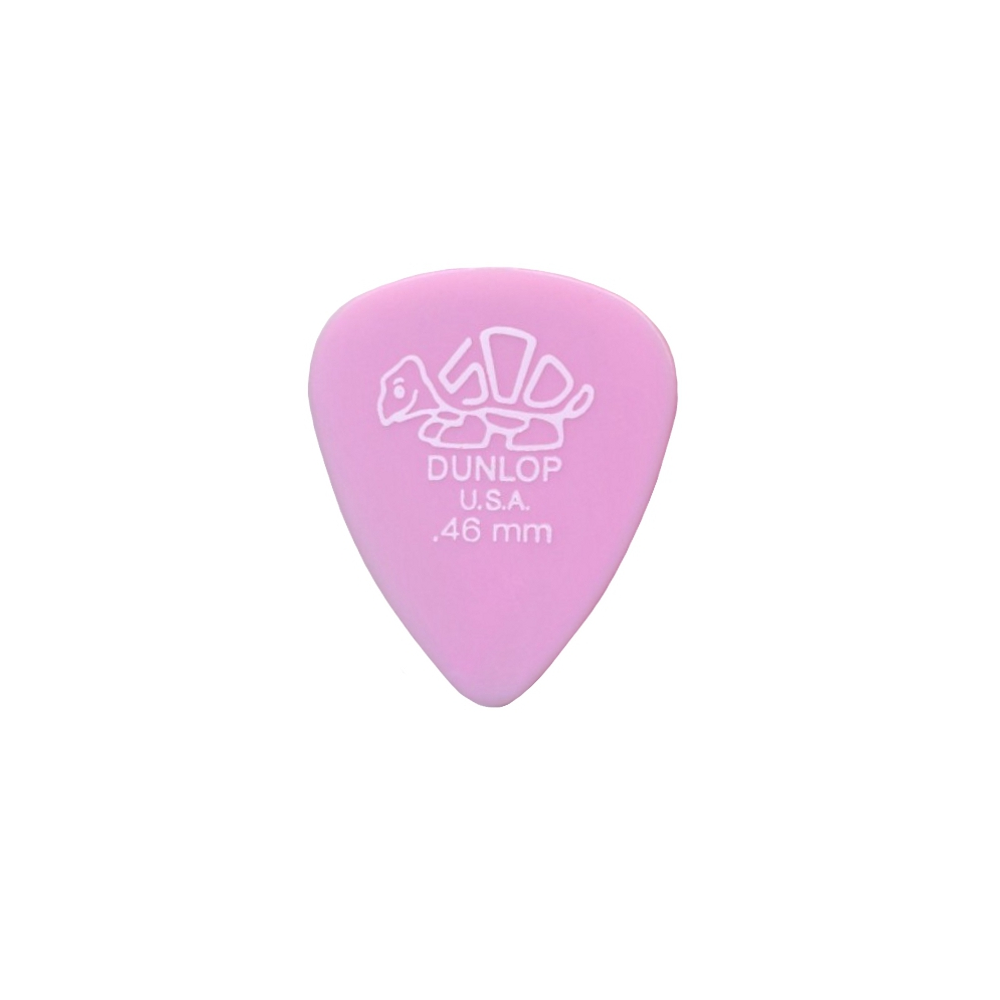 Dunlop - Tortex Delrin , Médiator guitare Pink 0.46mm
