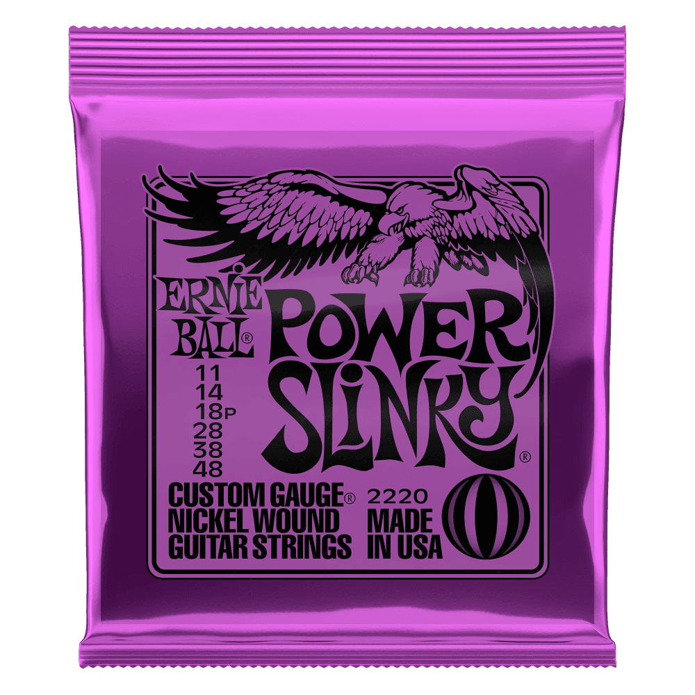 Ernie Ball - 2220, Power Slinky Cordes guitare électrique 11-48