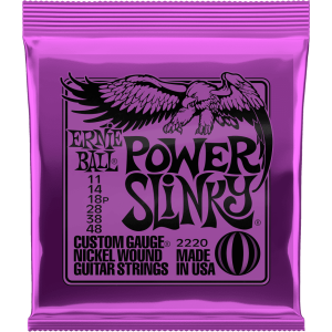 Ernie Ball - 2220, Power Slinky Cordes guitare électrique 11-48