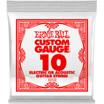 Ernie Ball - 1010, Corde Guitare électrique/Acoustique en Acier Plein 010