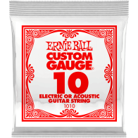 Ernie Ball - 1010, Corde Guitare électrique/Acoustique en Acier Plein 010