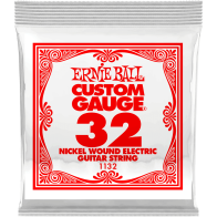 Ernie Ball - 1132, Corde Guitare électrique/Acoustique en Filé Nickel 032