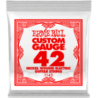 Ernie Ball - 1142, Electric/Acoustic Guitar Nickel Wire String 042