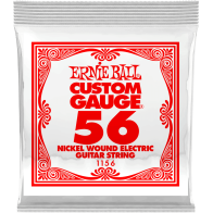 Ernie Ball - 1156, Corde Guitare électrique/Acoustique en Filé Nickel 056