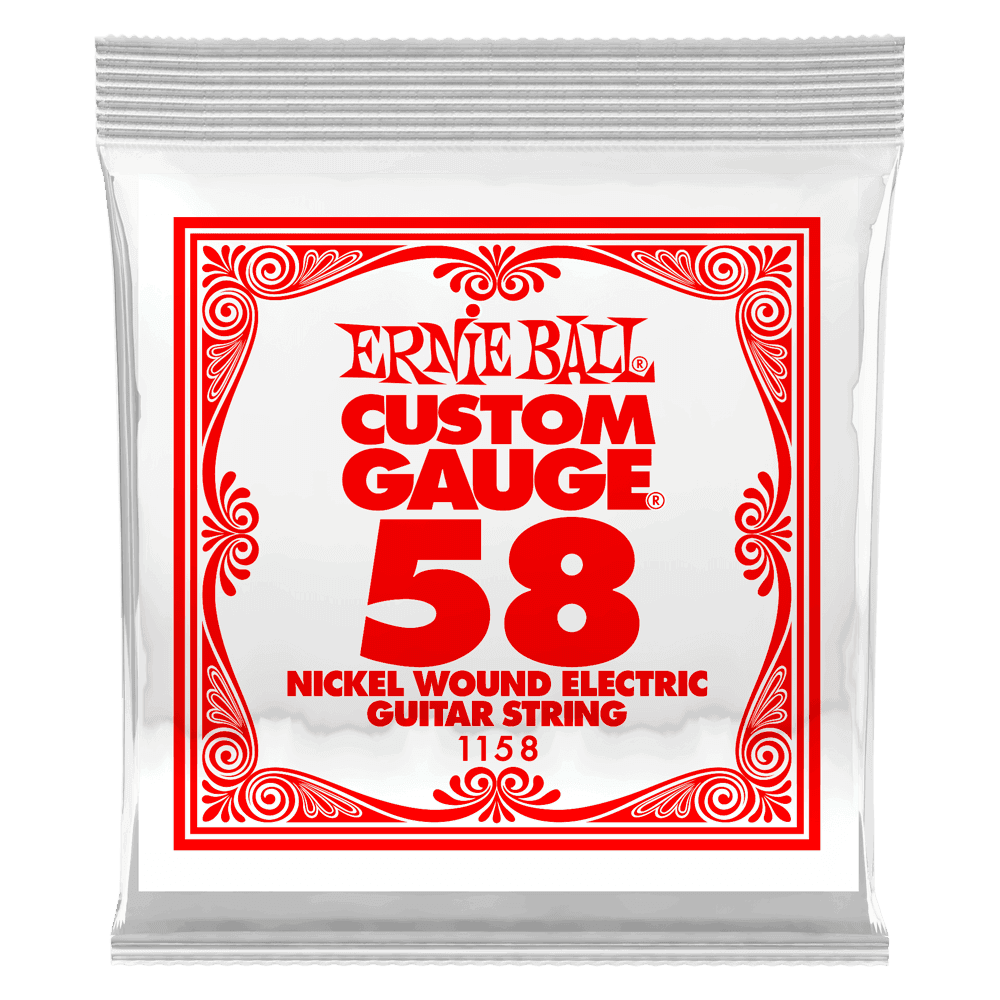 Ernie Ball - 1158, Corde Guitare électrique/Acoustique en Filé Nickel 058 Ernie Ball - 1158, Corde Guitare électrique/Acoustique en Filé Nickel 058