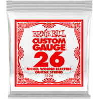 Ernie Ball - 1126, Electric/Acoustic Guitar Nickel Wire String 026