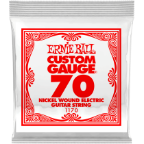 Ernie Ball - 1170, Corde Guitare électrique/Acoustique en Filé Nickel 070