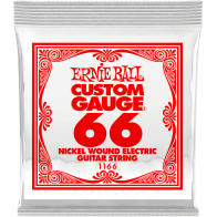 Ernie Ball - 1166, Electric/Acoustic Guitar Nickel Wire String 066