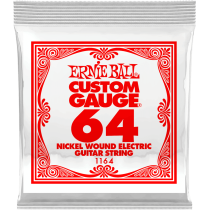 Ernie Ball - 1164, Corde Guitare électrique/Acoustique en Filé Nickel 064