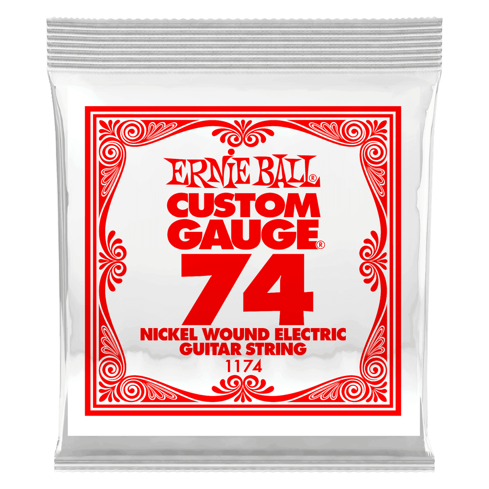 Ernie Ball - 1174, Corde Guitare électrique/Acoustique en Filé Nickel 074