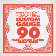 Ernie Ball 1691 .090 Nickel Wound Electric Guitar Strings Made from nickel plated steel wire wrapped around tin plated hex shape