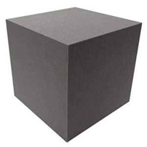 Auralex - Absorbeur Qube anthracite, Mousse acoustique 30x30x30 cm