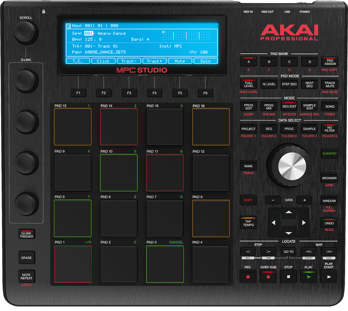 MPC Studio Black Pad Controller for MPC DAW | Akai Pro