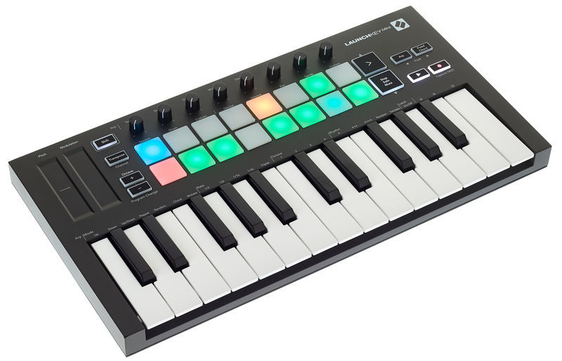Novation - LAUNCHKEY MINI MK3, USB MIDI Keyboard 25 Keys, 16