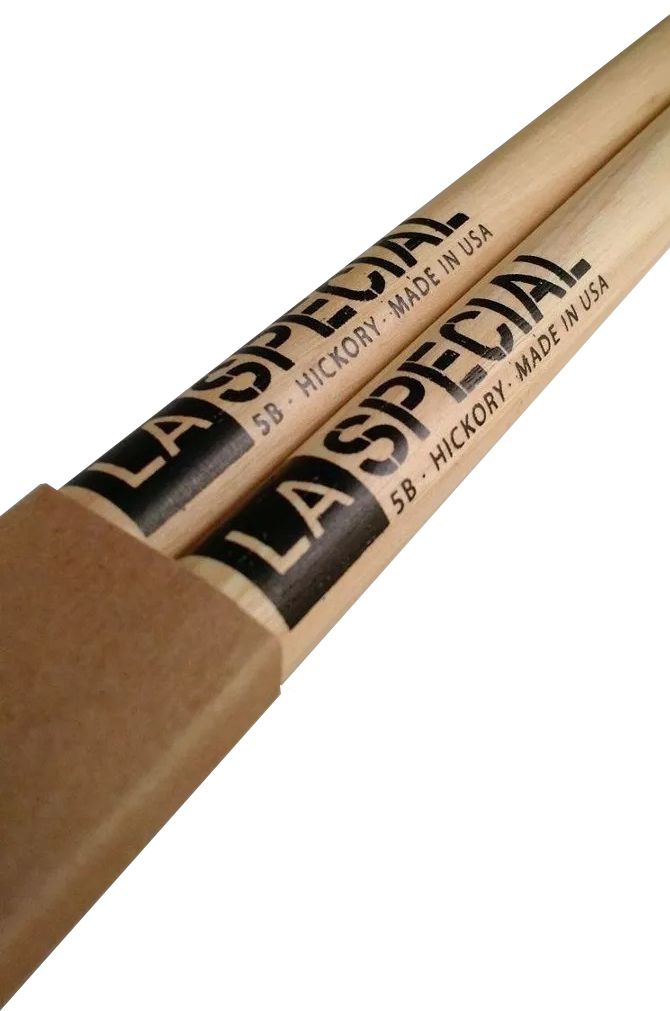 LA Special by PROMARK - LA5BW, 5B Hickory Drumsticks, LA logo