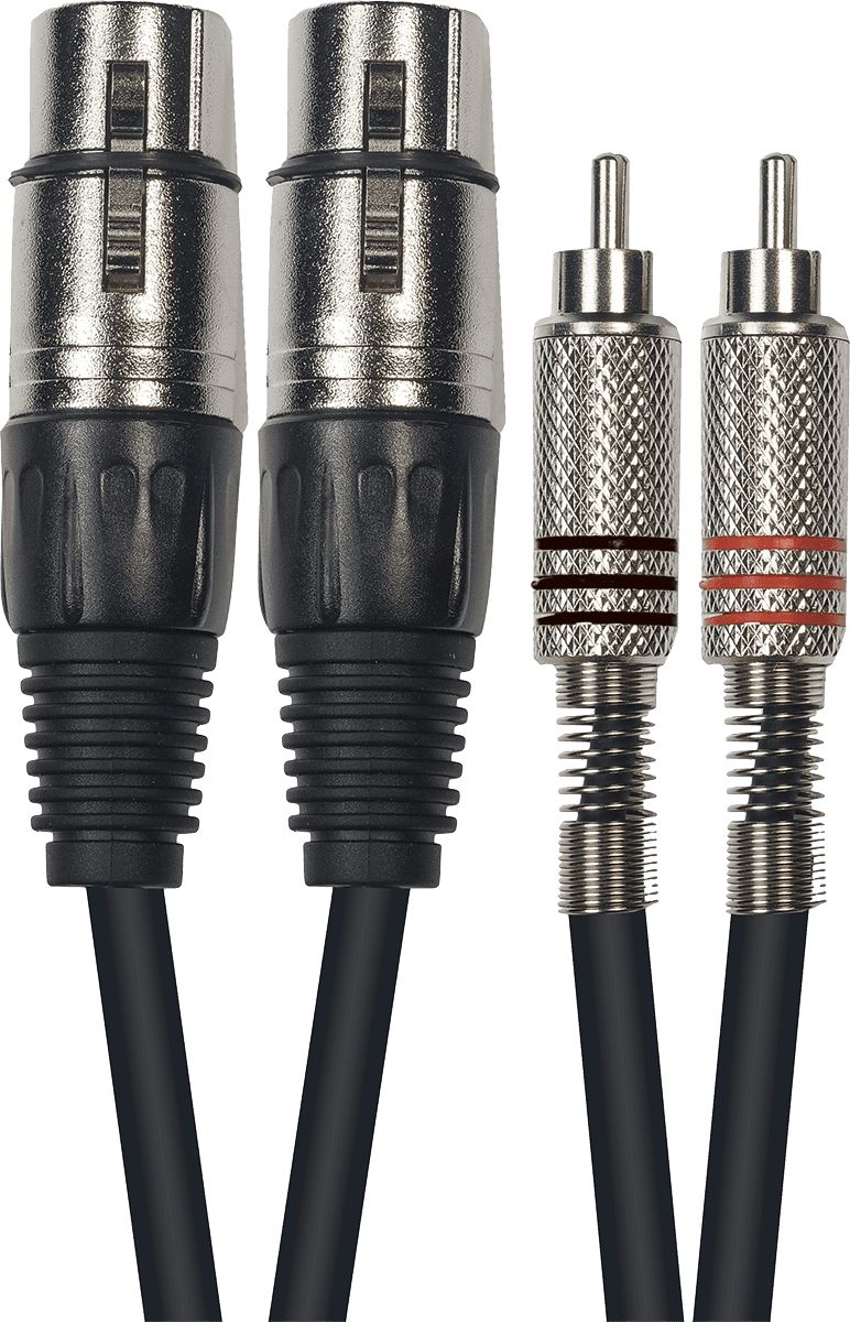 Yellow Cable - ECO K09-3, 2 Male RCA / 2 Male XLR, 3m
