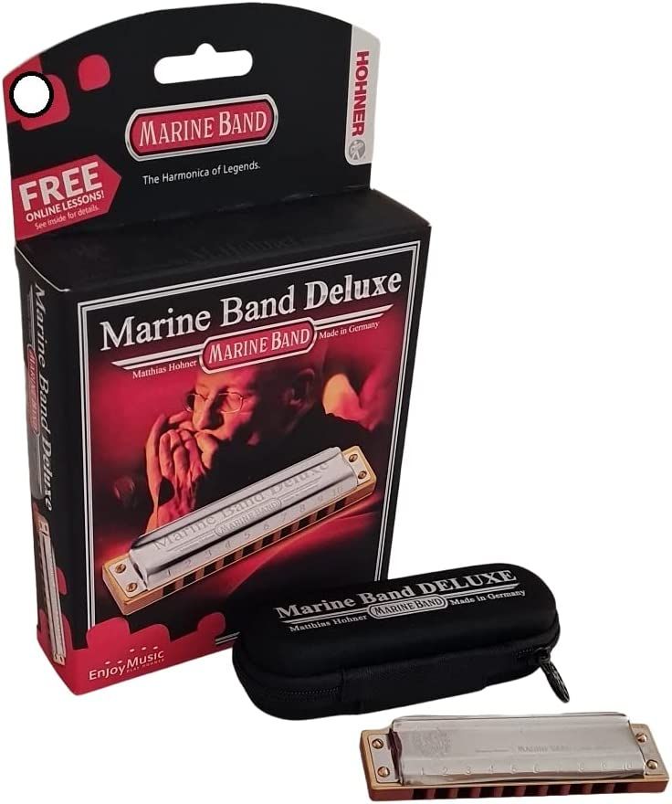Hohner Harmonica Marine Band Deluxe 20 en Tonalité D M200503X Hohner Harmonica Marine Band Deluxe 20 en Tonalité D M200503X
